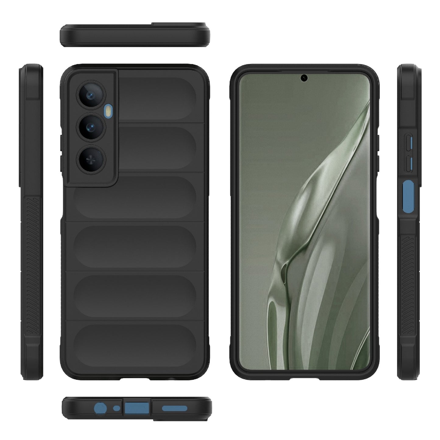 Realme C65 4G Global Magic Shield TPU + Flannel Phone Case: Durable, Non-toxic, Easy Access, Stylish Design