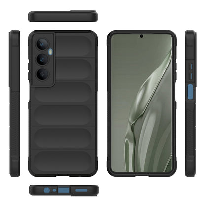 Realme C65 4G Global Magic Shield TPU + Flannel Phone Case: Durable, Non-toxic, Easy Access, Stylish Design