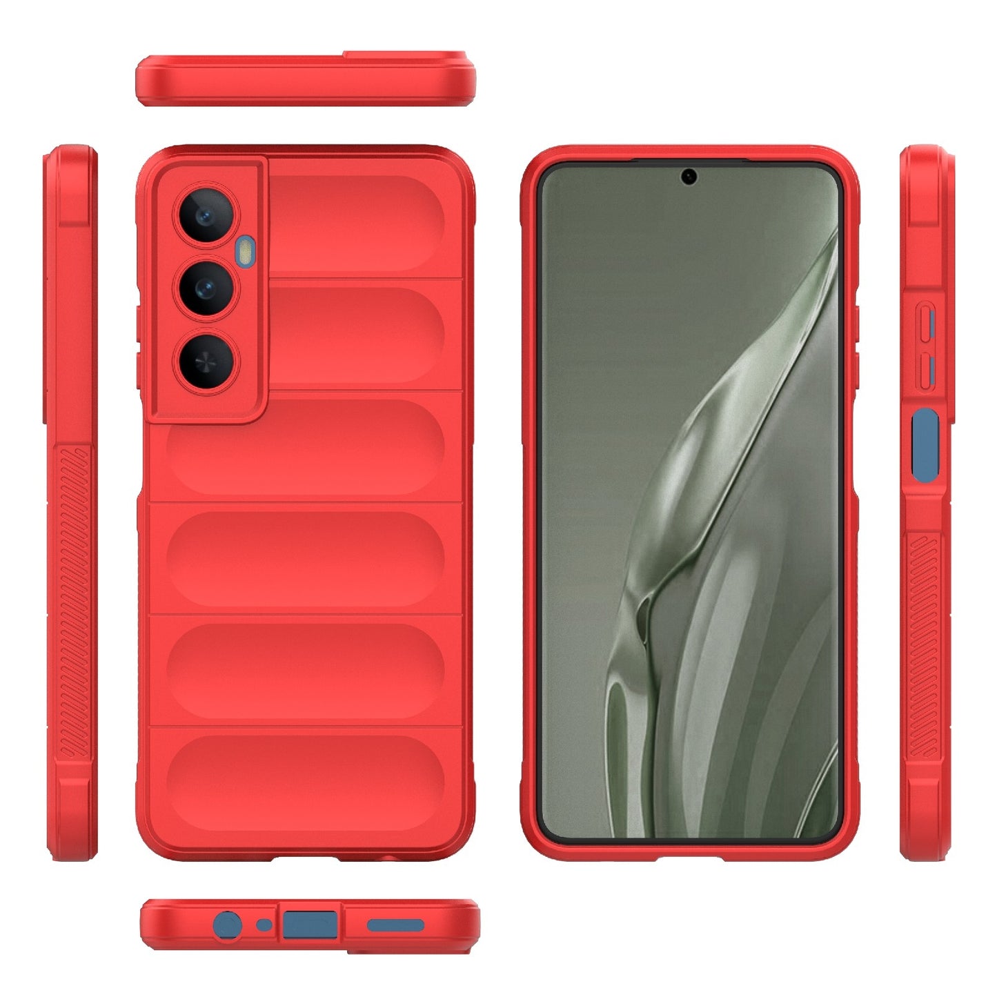Realme C65 4G Global Magic Shield TPU + Flannel Phone Case: Durable, Non-toxic, Easy Access, Stylish Design