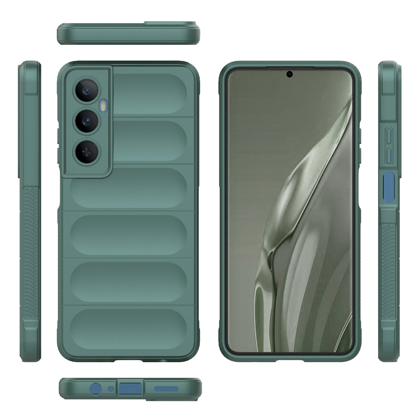 Realme C65 4G Global Magic Shield TPU + Flannel Phone Case: Durable, Non-toxic, Easy Access, Stylish Design