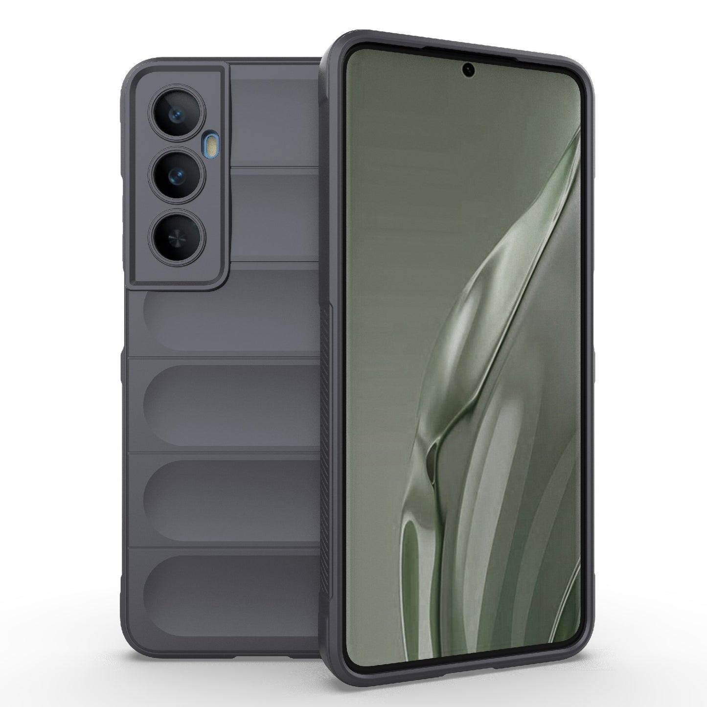 Realme C65 4G Global Magic Shield TPU + Flannel Phone Case: Durable, Non-toxic, Easy Access, Stylish Design