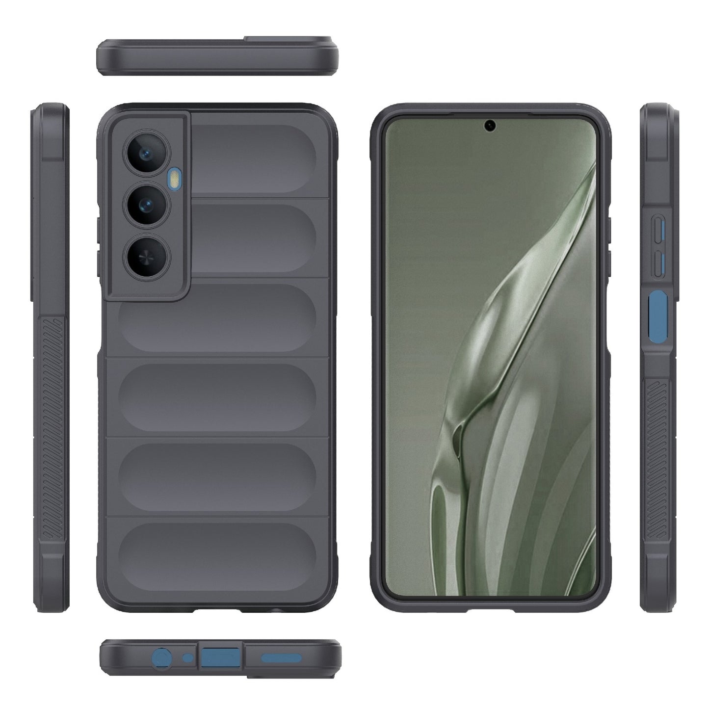 Realme C65 4G Global Magic Shield TPU + Flannel Phone Case: Durable, Non-toxic, Easy Access, Stylish Design