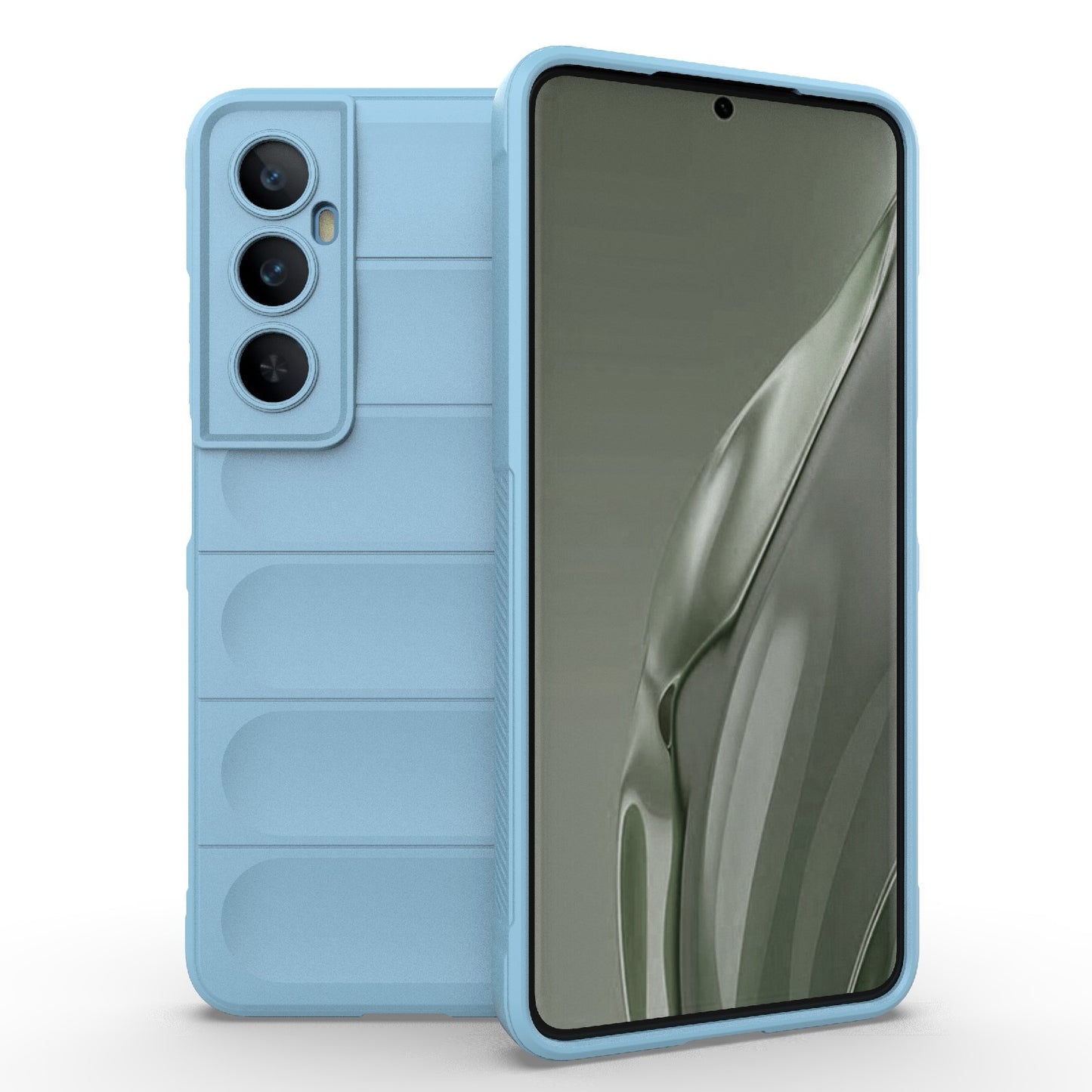 Realme C65 4G Global Magic Shield TPU + Flannel Phone Case: Durable, Non-toxic, Easy Access, Stylish Design