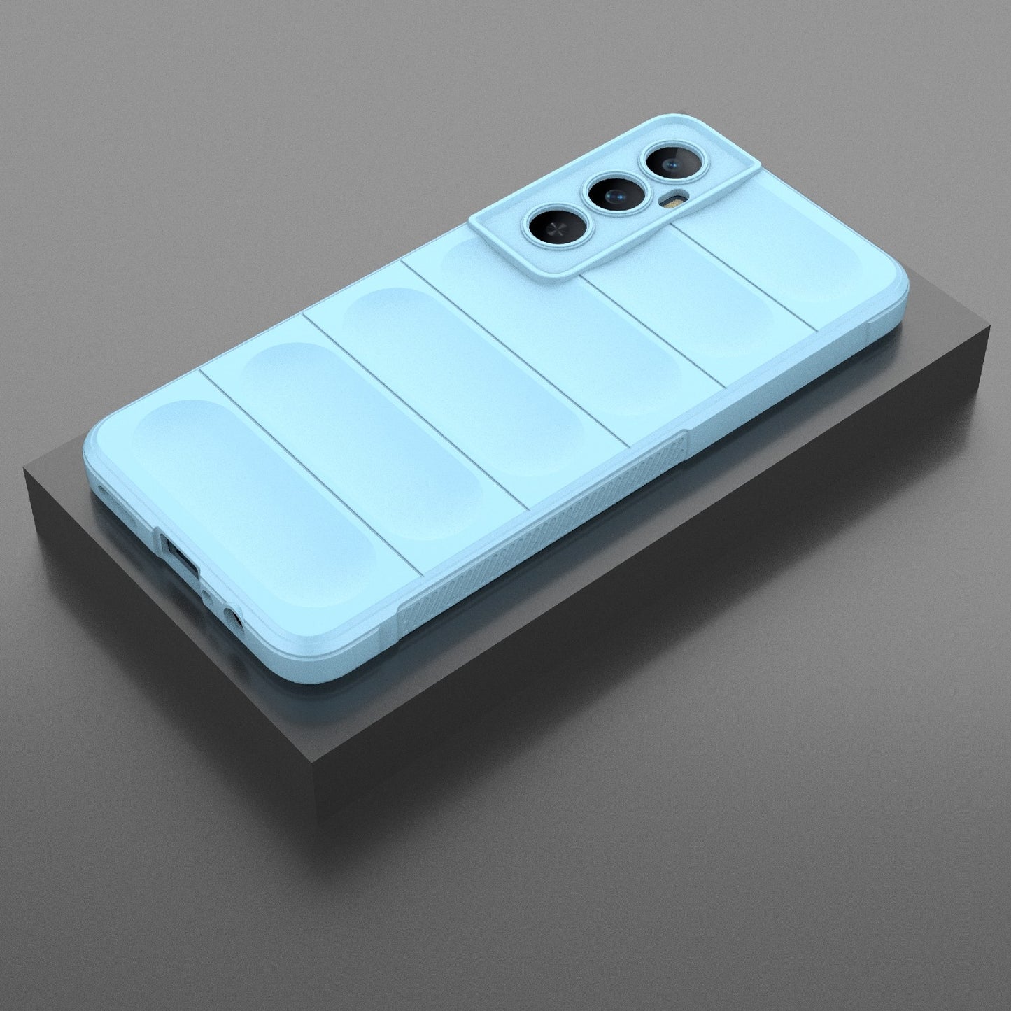 Realme C65 4G Global Magic Shield TPU + Flannel Phone Case: Durable, Non-toxic, Easy Access, Stylish Design