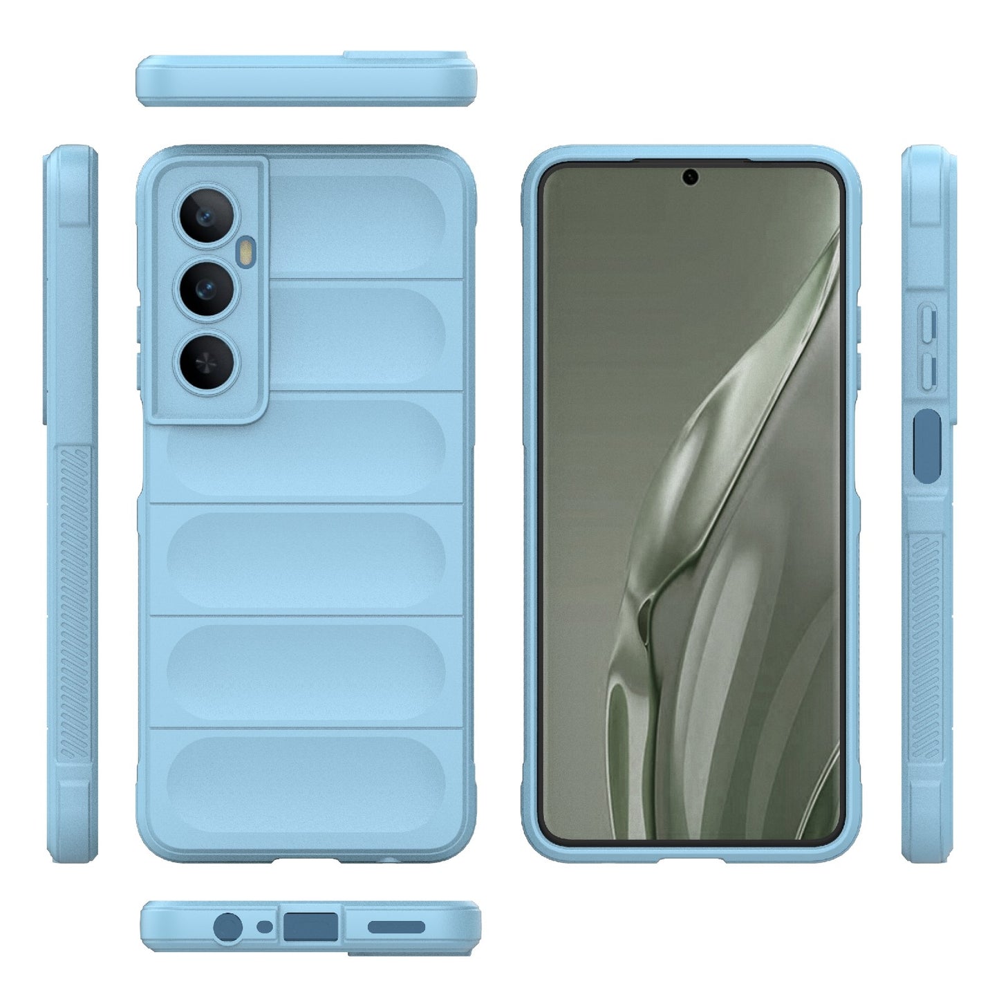 Realme C65 4G Global Magic Shield TPU + Flannel Phone Case: Durable, Non-toxic, Easy Access, Stylish Design