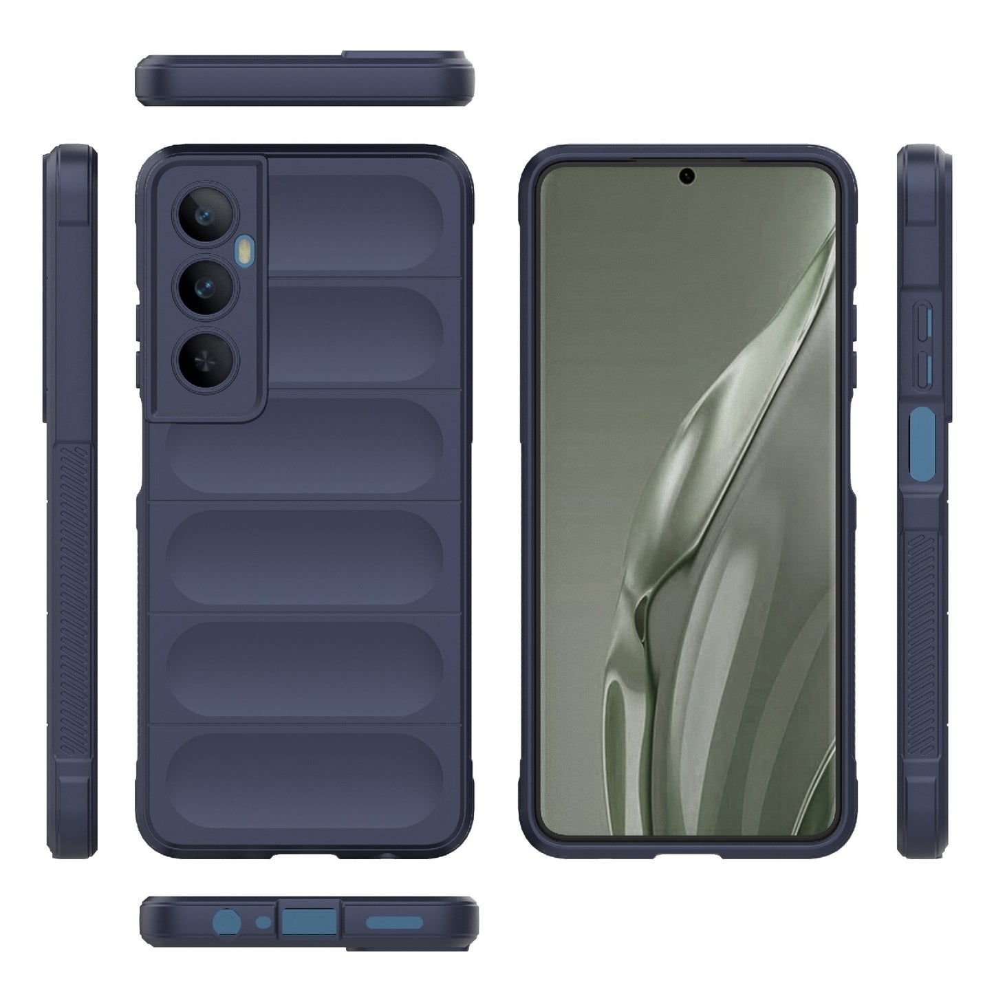 Realme C65 4G Global Magic Shield TPU + Flannel Phone Case: Durable, Non-toxic, Easy Access, Stylish Design