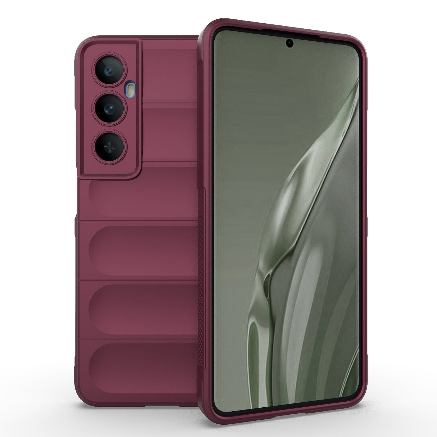 Realme C65 4G Global Magic Shield TPU + Flannel Phone Case: Durable, Non-toxic, Easy Access, Stylish Design