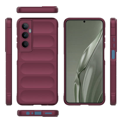 Realme C65 4G Global Magic Shield TPU + Flannel Phone Case: Durable, Non-toxic, Easy Access, Stylish Design