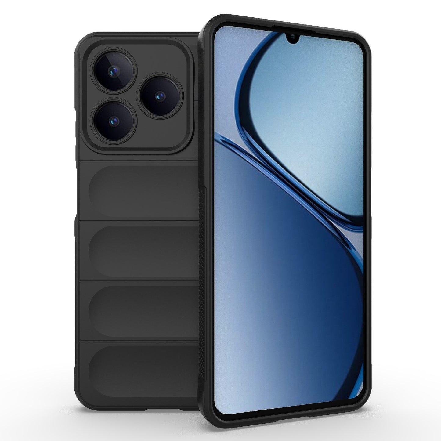 Realme C63 4G Global Magic Shield TPU + Flannel Phone Case: Durable, Non-toxic, Easy Access, Stylish Design