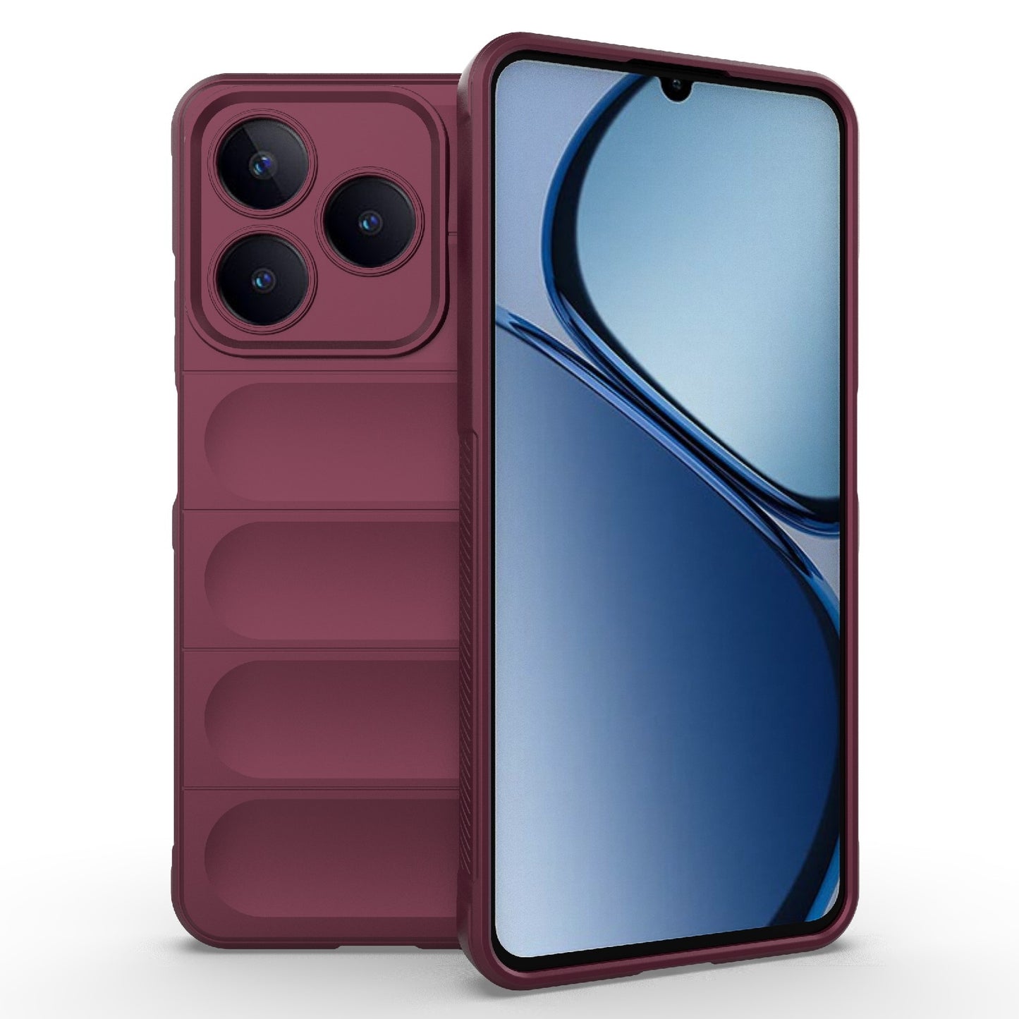 Realme C63 4G Global Magic Shield TPU + Flannel Phone Case: Durable, Non-toxic, Easy Access, Stylish Design