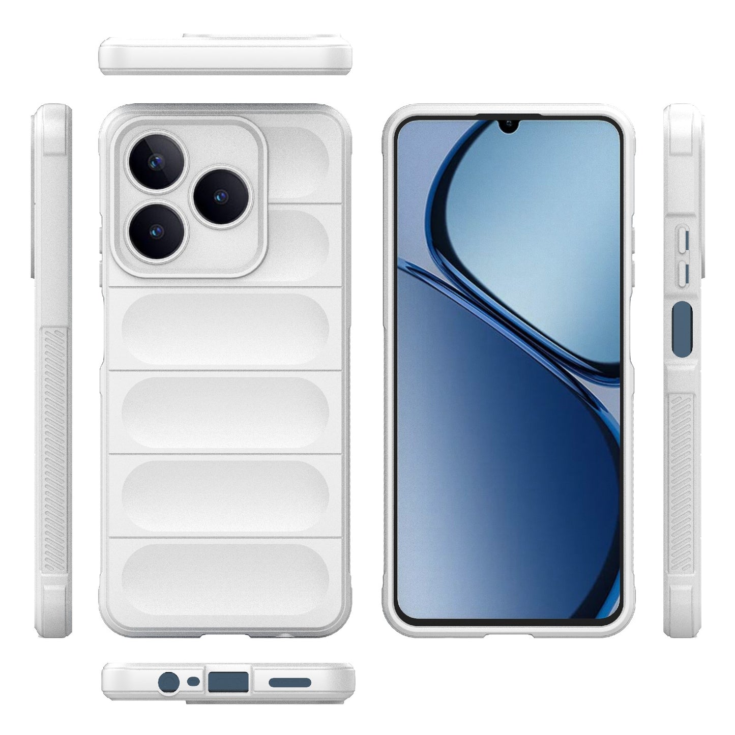 Realme C63 4G Global Magic Shield TPU + Flannel Phone Case: Durable, Non-toxic, Easy Access, Stylish Design