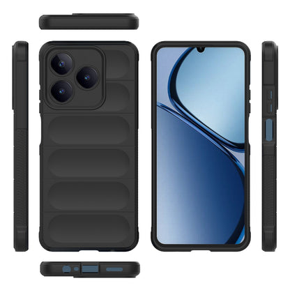 Realme C61 4G Global Magic Shield TPU + Flannel Phone Case: Durable, Non-toxic, Easy Access, Stylish Design