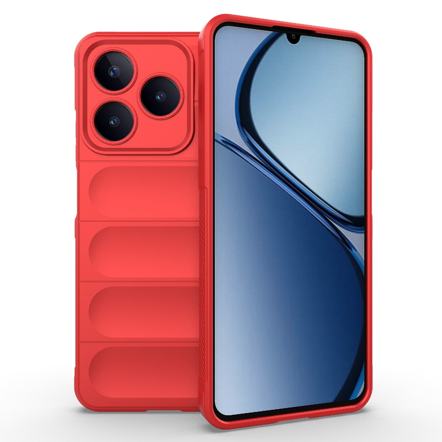 Realme C61 4G Global Magic Shield TPU + Flannel Phone Case: Durable, Non-toxic, Easy Access, Stylish Design
