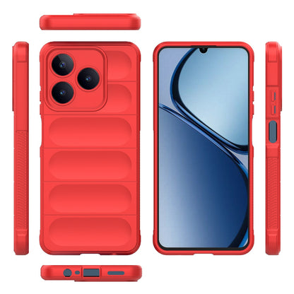 Realme C61 4G Global Magic Shield TPU + Flannel Phone Case: Durable, Non-toxic, Easy Access, Stylish Design