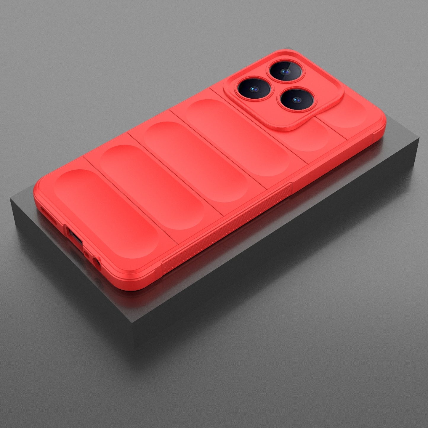 Realme Narzo N63 4G Global Magic Shield TPU + Flannel Phone Case: Durable, Non-toxic, Easy Access, Stylish Design