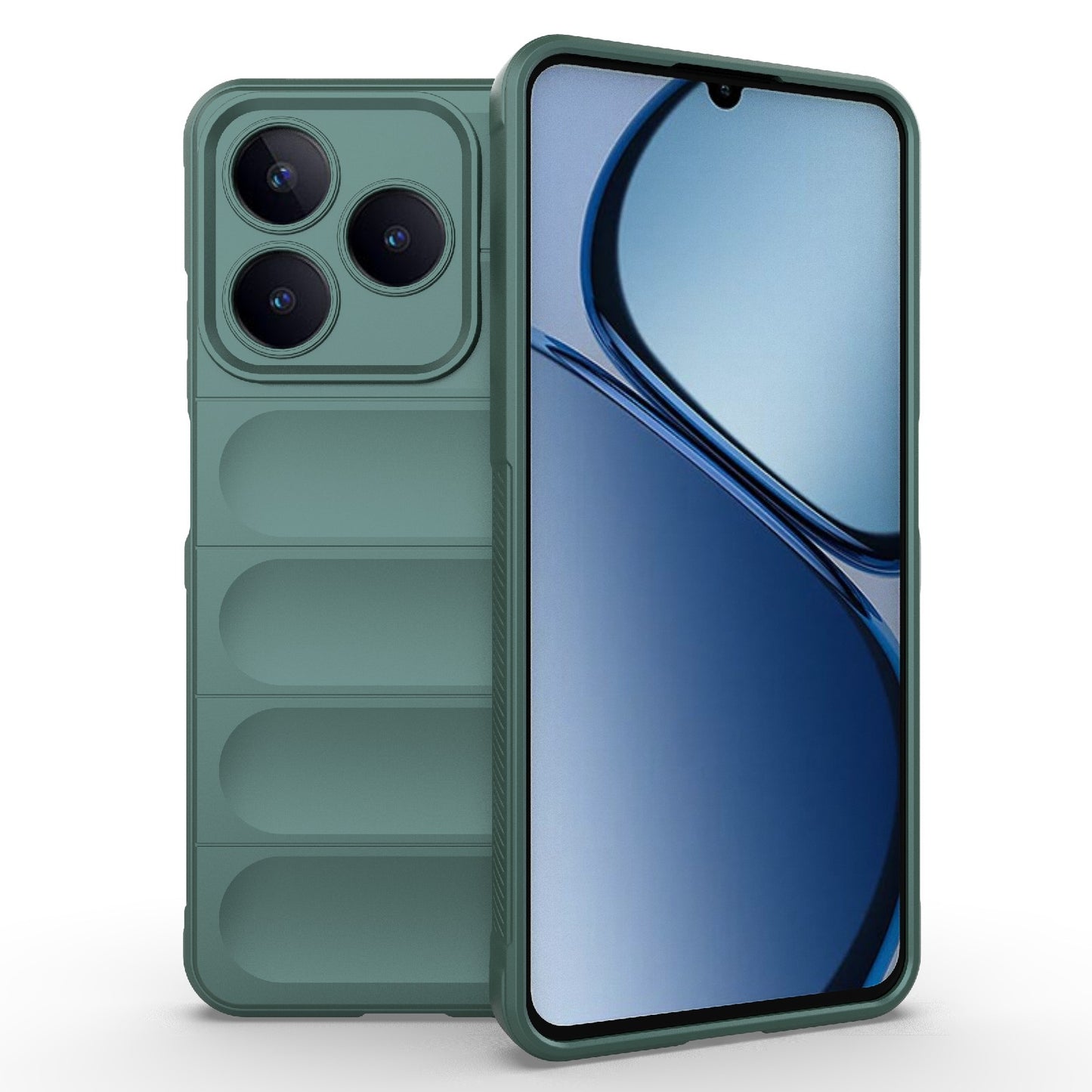 Realme Narzo N63 4G Global Magic Shield TPU + Flannel Phone Case: Durable, Non-toxic, Easy Access, Stylish Design