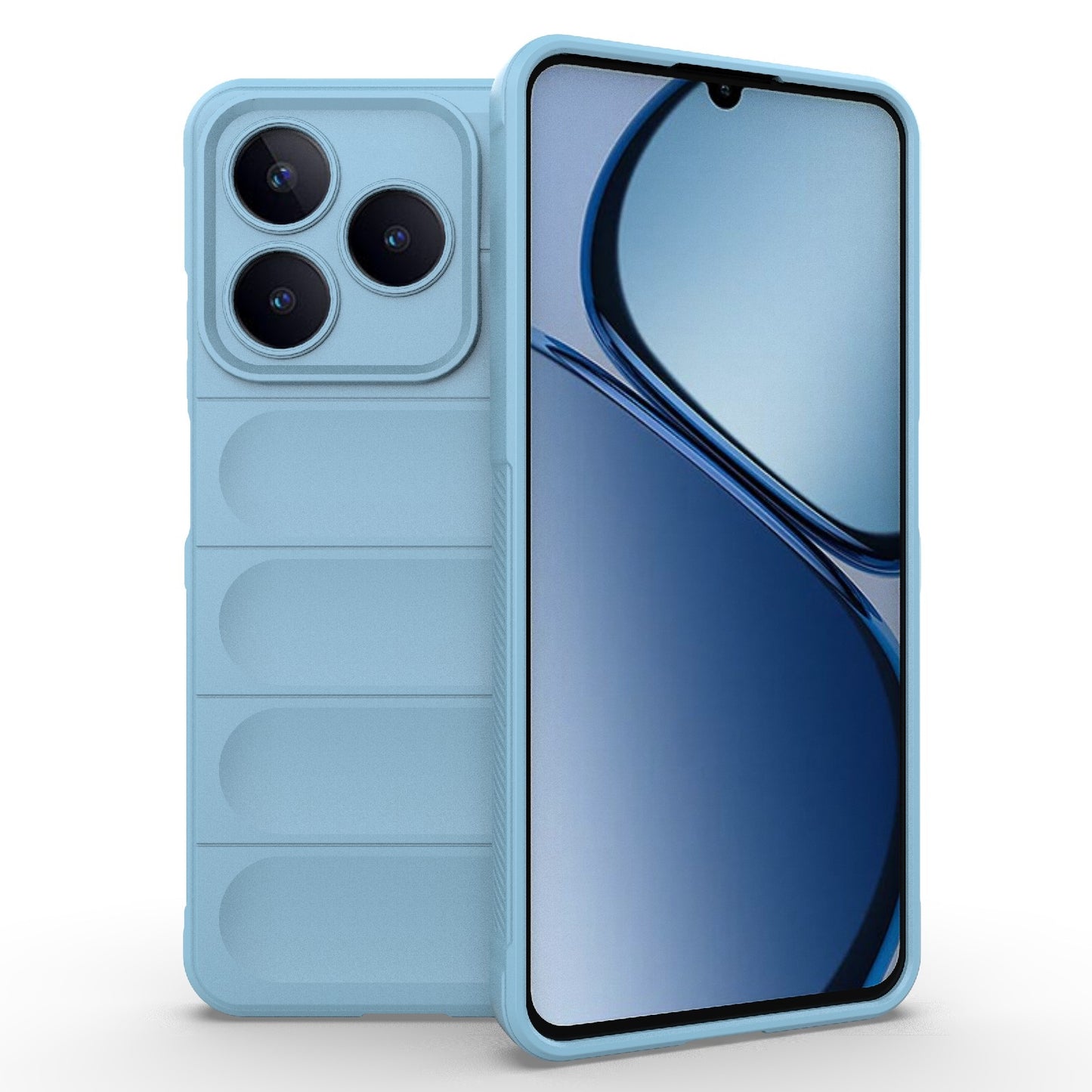 Realme Narzo N63 4G Global Magic Shield TPU + Flannel Phone Case: Durable, Non-toxic, Easy Access, Stylish Design