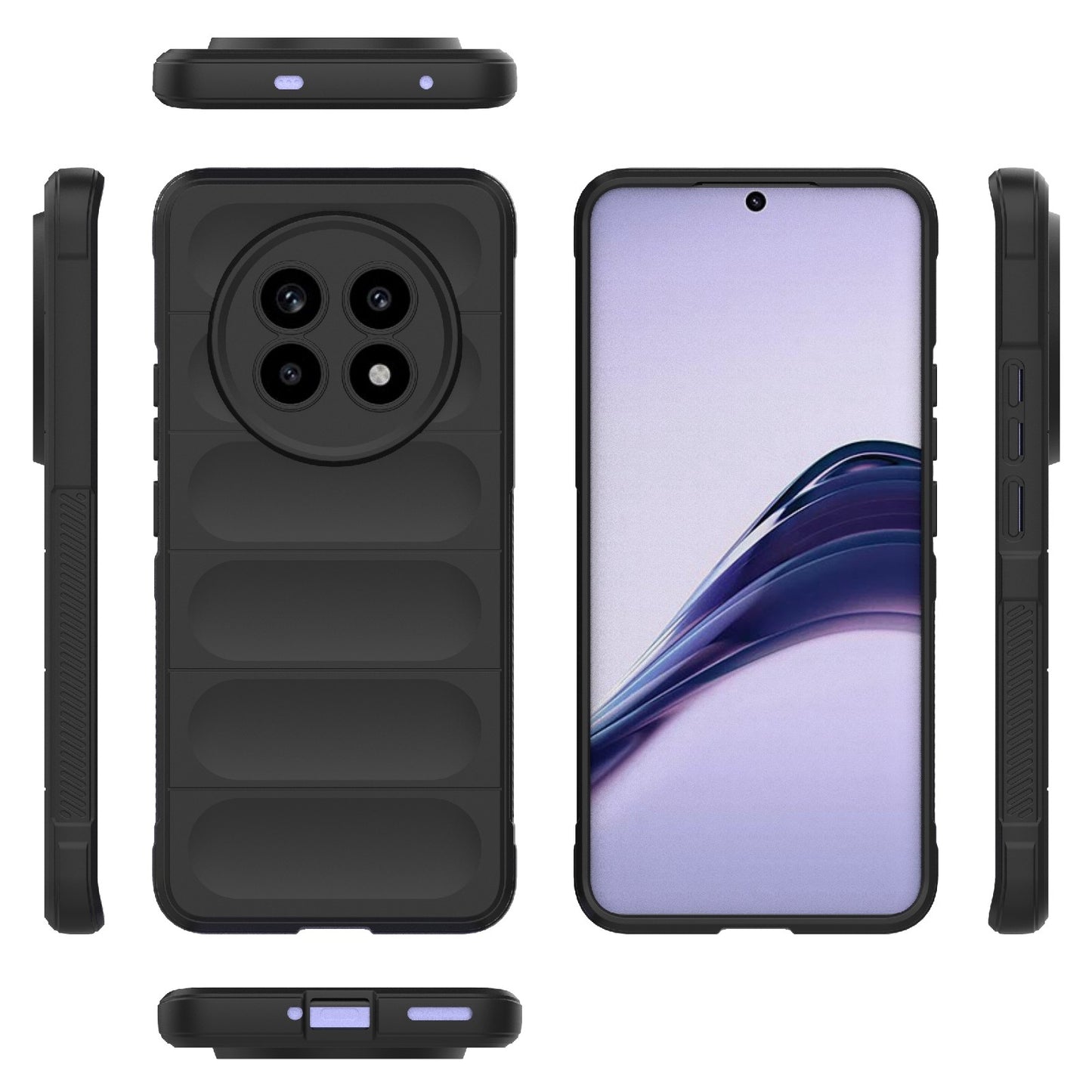 Realme 13 Pro 5G Global Magic Shield TPU + Flannel Phone Case: Durable, Non-toxic, Easy Access, Stylish Design