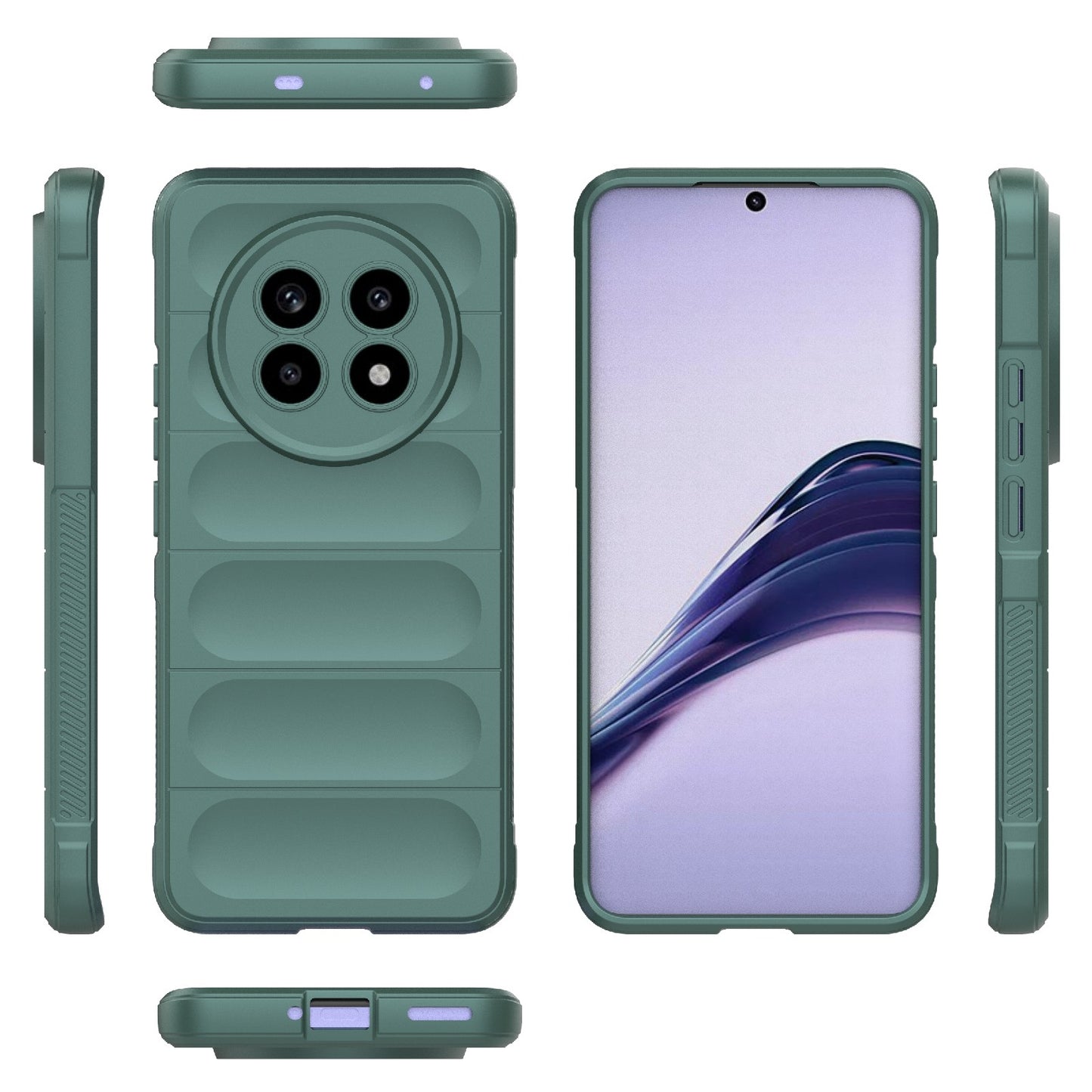Realme 13 Pro 5G Global Magic Shield TPU + Flannel Phone Case: Durable, Non-toxic, Easy Access, Stylish Design