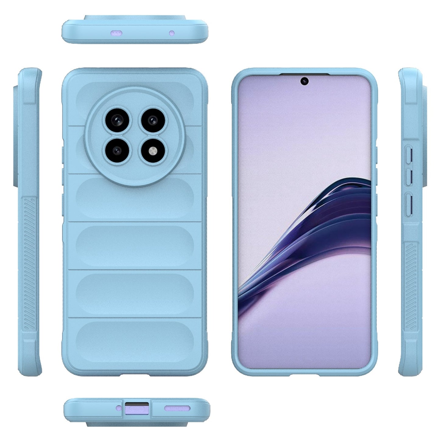 Realme 13 Pro 5G Global Magic Shield TPU + Flannel Phone Case: Durable, Non-toxic, Easy Access, Stylish Design