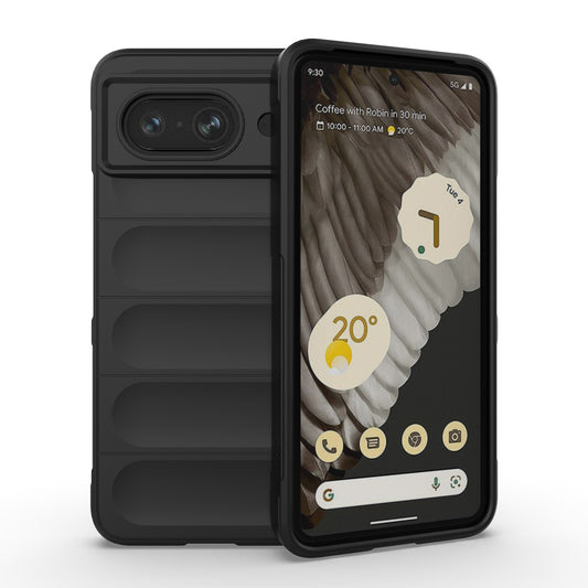 Google Pixel 8 5G Magic Shield TPU + Flannel Phone Case: Durable, Non-toxic, Easy Access, Stylish Design