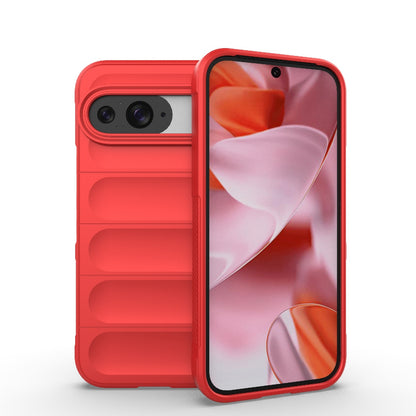 Google Pixel 9 Pro 5G Magic Shield TPU + Flannel Phone Case: Durable, Non-toxic, Easy Access, Stylish Design