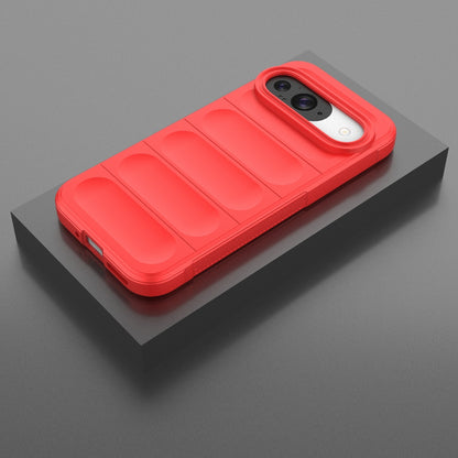 Google Pixel 9 Pro 5G Magic Shield TPU + Flannel Phone Case: Durable, Non-toxic, Easy Access, Stylish Design