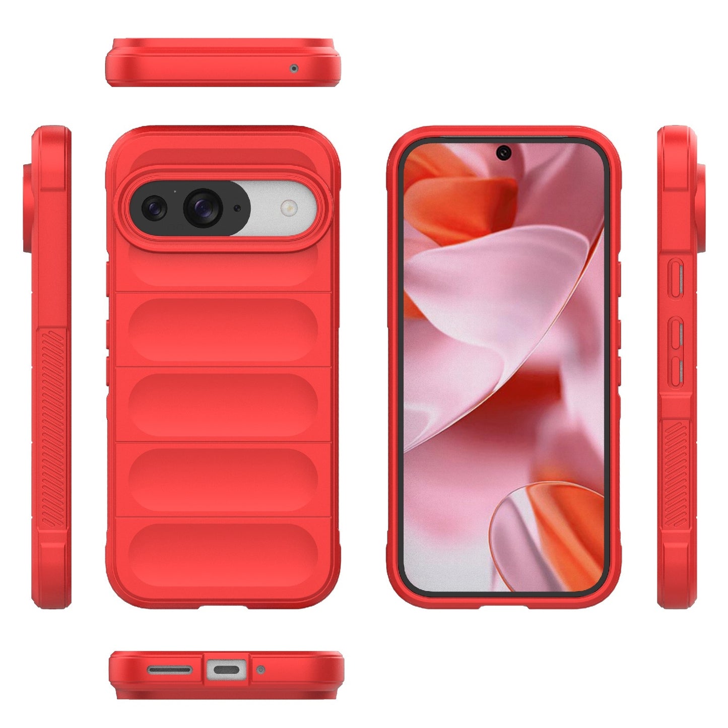 Google Pixel 9 Pro 5G Magic Shield TPU + Flannel Phone Case: Durable, Non-toxic, Easy Access, Stylish Design