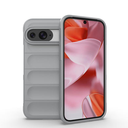 Google Pixel 9 Pro 5G Magic Shield TPU + Flannel Phone Case: Durable, Non-toxic, Easy Access, Stylish Design