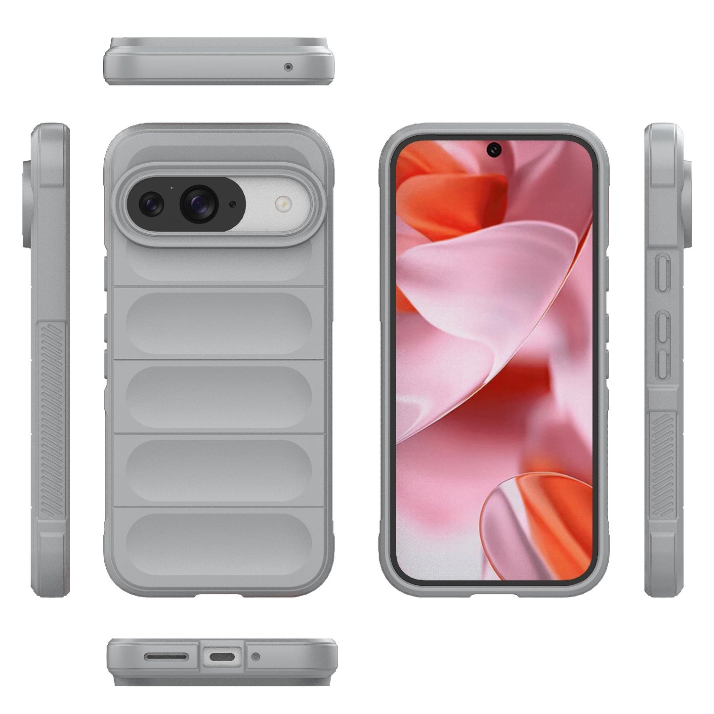 Google Pixel 9 Pro 5G Magic Shield TPU + Flannel Phone Case: Durable, Non-toxic, Easy Access, Stylish Design