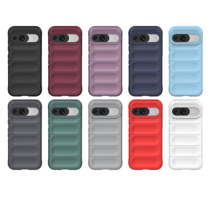 Google Pixel 9 Pro 5G Magic Shield TPU + Flannel Phone Case: Durable, Non-toxic, Easy Access, Stylish Design