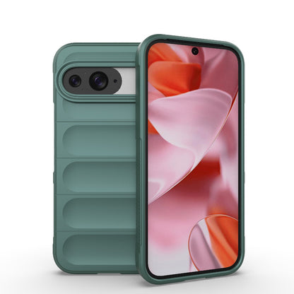 Google Pixel 9 Pro 5G Magic Shield TPU + Flannel Phone Case: Durable, Non-toxic, Easy Access, Stylish Design