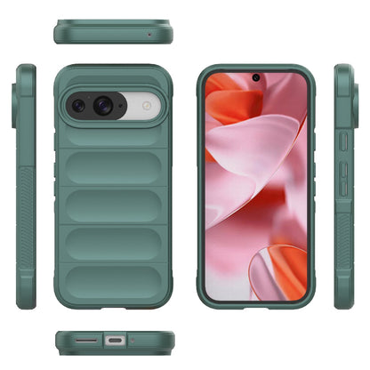 Google Pixel 9 Pro 5G Magic Shield TPU + Flannel Phone Case: Durable, Non-toxic, Easy Access, Stylish Design