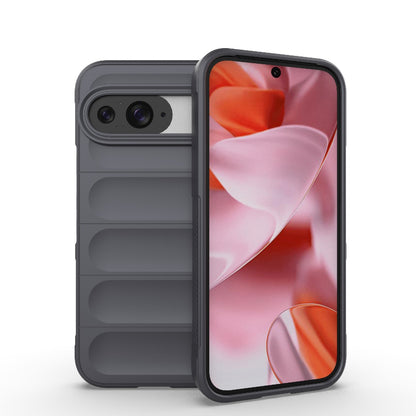 Google Pixel 9 Pro 5G Magic Shield TPU + Flannel Phone Case: Durable, Non-toxic, Easy Access, Stylish Design