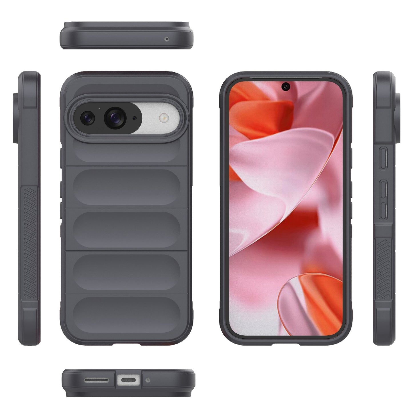 Google Pixel 9 Pro 5G Magic Shield TPU + Flannel Phone Case: Durable, Non-toxic, Easy Access, Stylish Design