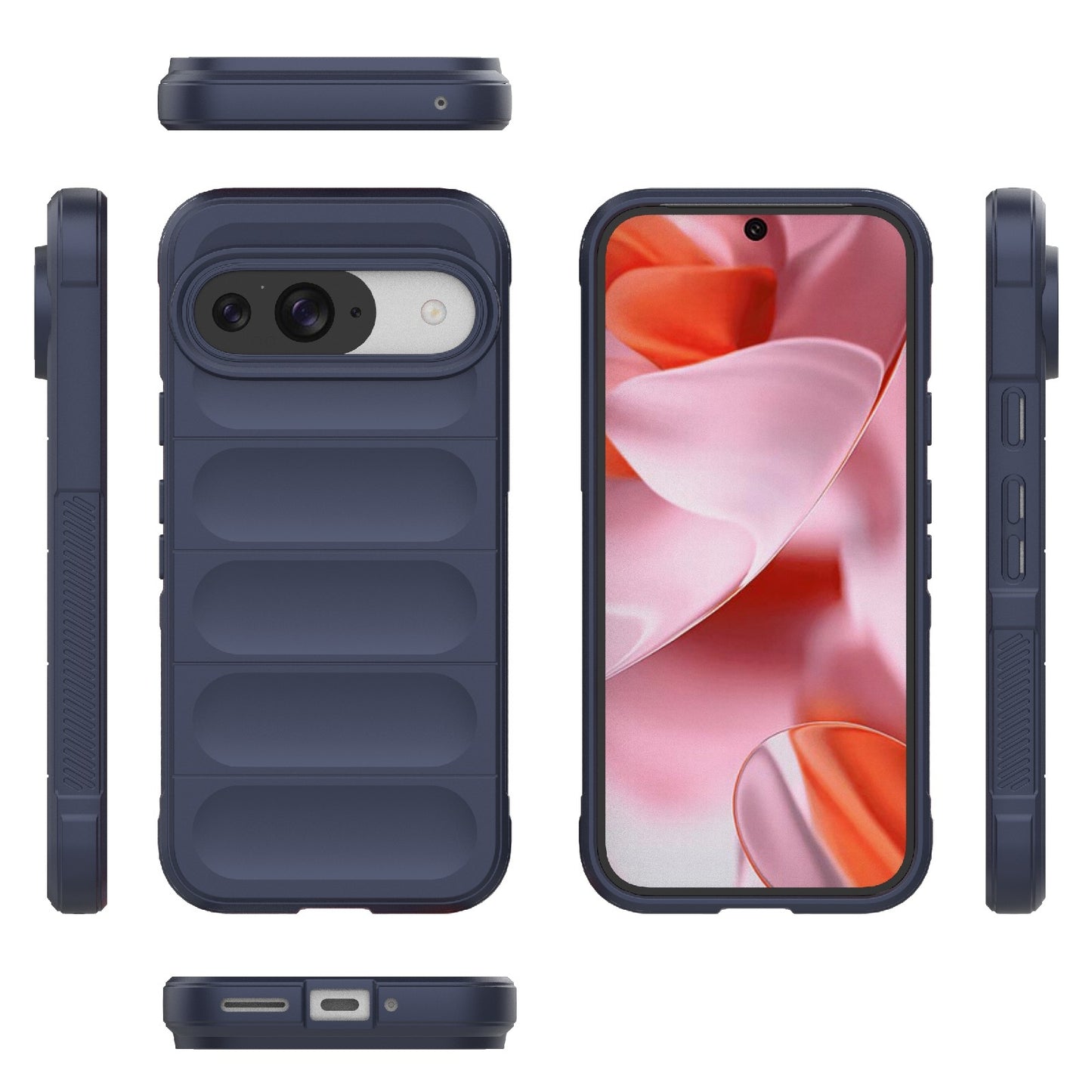 Google Pixel 9 Pro 5G Magic Shield TPU + Flannel Phone Case: Durable, Non-toxic, Easy Access, Stylish Design