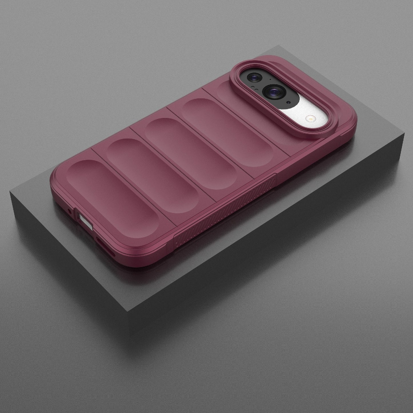 Google Pixel 9 Pro 5G Magic Shield TPU + Flannel Phone Case: Durable, Non-toxic, Easy Access, Stylish Design