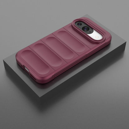 Google Pixel 9 Pro 5G Magic Shield TPU + Flannel Phone Case: Durable, Non-toxic, Easy Access, Stylish Design