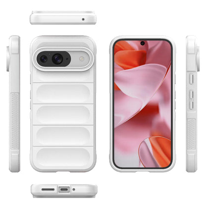 Google Pixel 9 Pro 5G Magic Shield TPU + Flannel Phone Case: Durable, Non-toxic, Easy Access, Stylish Design