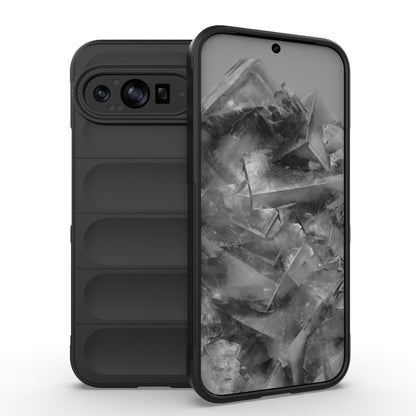 Google Pixel 9 Pro XL 5G Magic Shield TPU + Flannel Phone Case: Durable, Non-toxic, Easy Access, Stylish Design