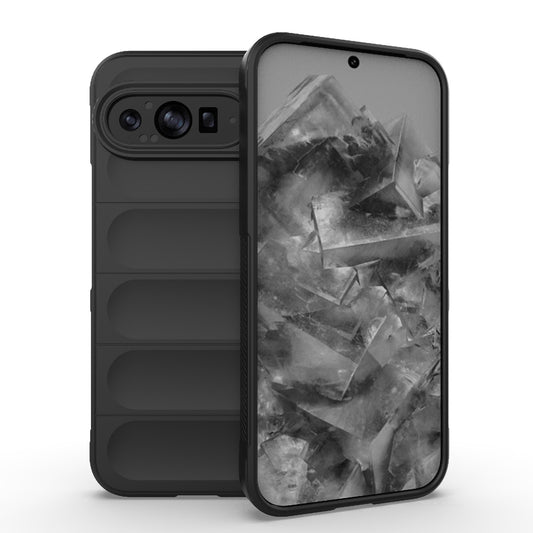Google Pixel 9 Pro XL 5G Magic Shield TPU + Flannel Phone Case: Durable, Non-toxic, Easy Access, Stylish Design