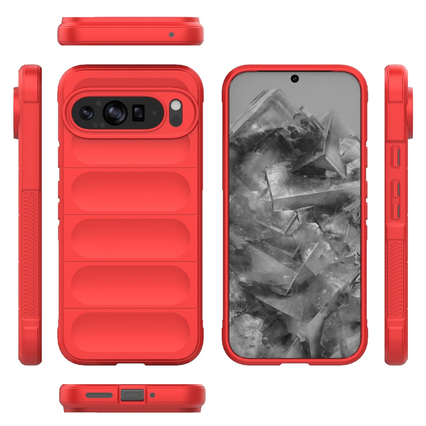 Google Pixel 9 Pro XL 5G Magic Shield TPU + Flannel Phone Case: Durable, Non-toxic, Easy Access, Stylish Design