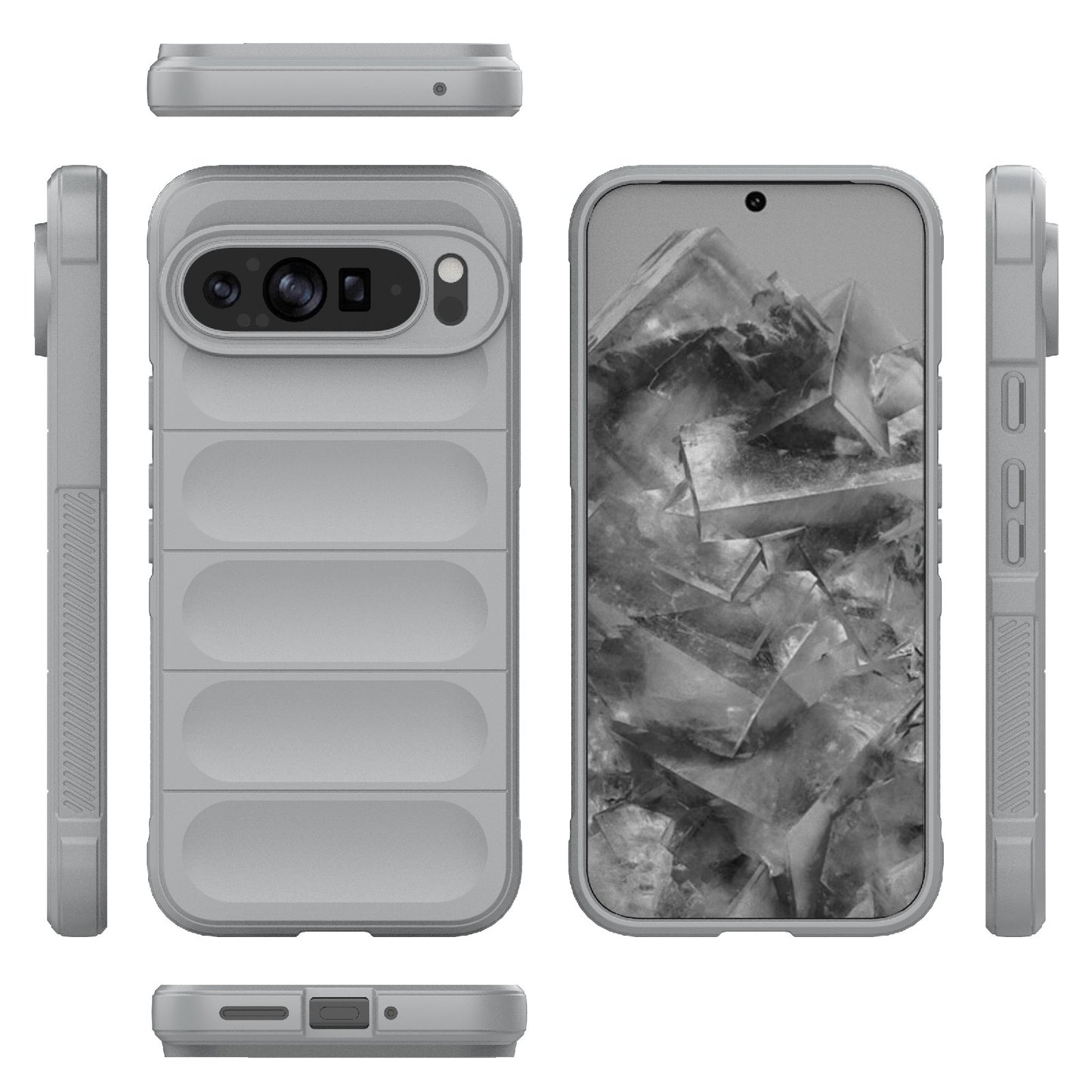 Google Pixel 9 Pro XL 5G Magic Shield TPU + Flannel Phone Case: Durable, Non-toxic, Easy Access, Stylish Design