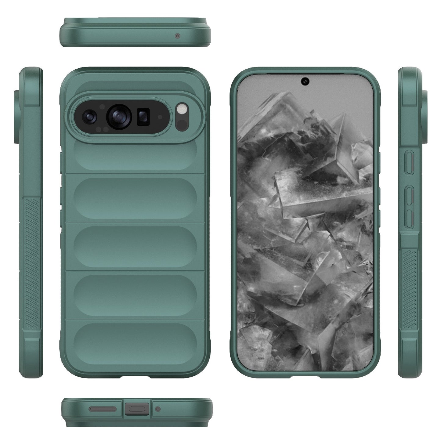 Google Pixel 9 Pro XL 5G Magic Shield TPU + Flannel Phone Case: Durable, Non-toxic, Easy Access, Stylish Design