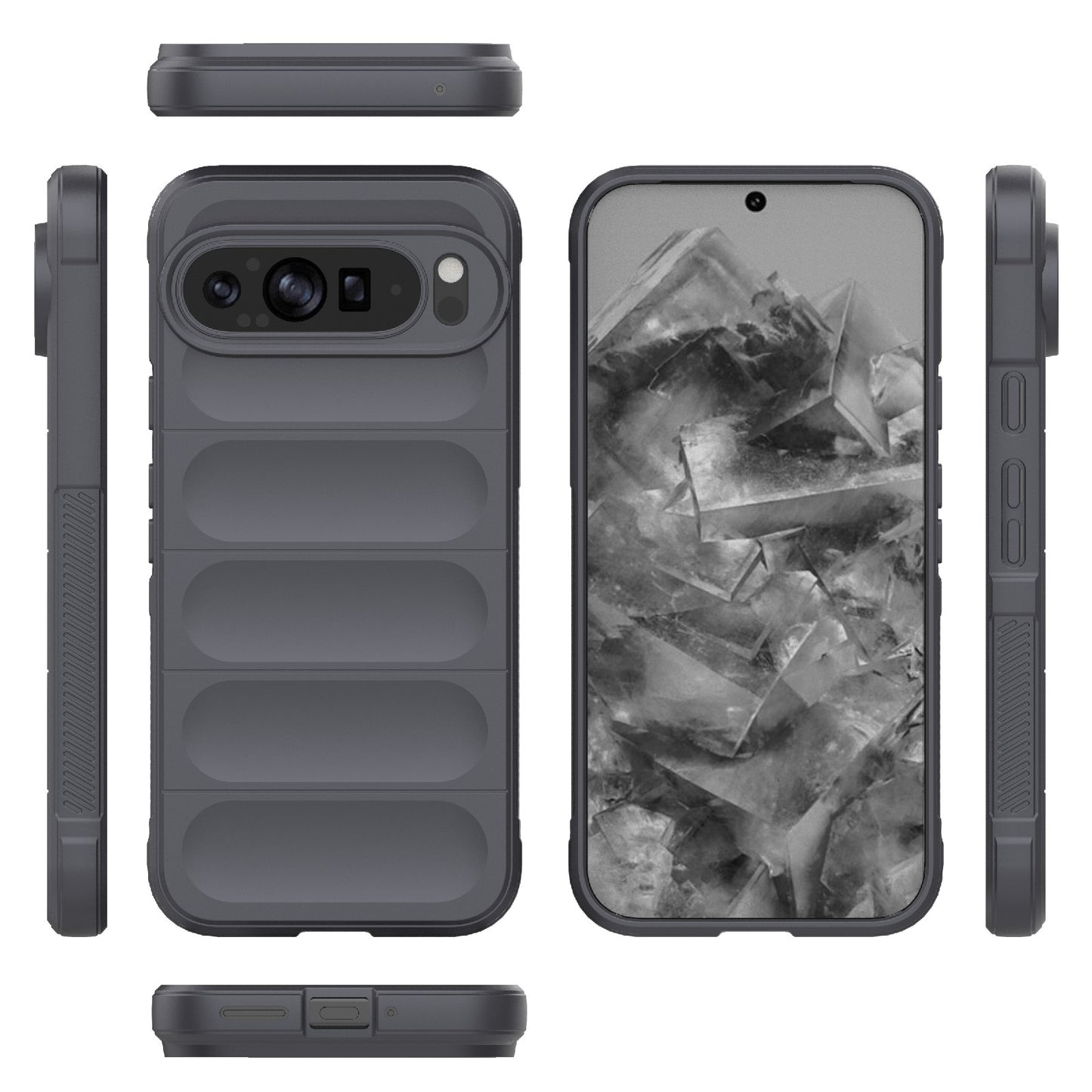 Google Pixel 9 Pro XL 5G Magic Shield TPU + Flannel Phone Case: Durable, Non-toxic, Easy Access, Stylish Design