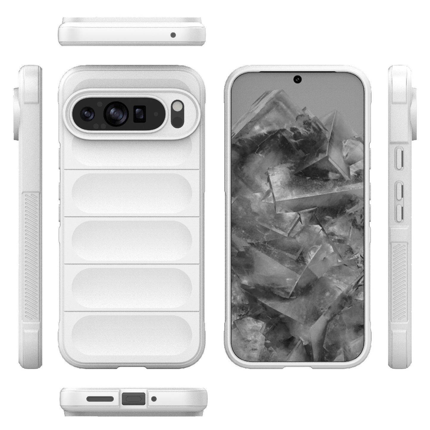 Google Pixel 9 Pro XL 5G Magic Shield TPU + Flannel Phone Case: Durable, Non-toxic, Easy Access, Stylish Design