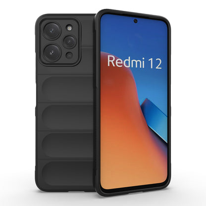 Xiaomi Redmi 12 4G Magic Shield TPU + Flannel Phone Case: Durable, Non-toxic, Easy Access, Stylish Design