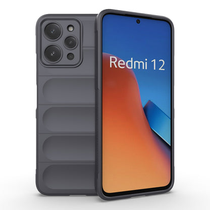 Xiaomi Redmi 12 4G Magic Shield TPU + Flannel Phone Case: Durable, Non-toxic, Easy Access, Stylish Design