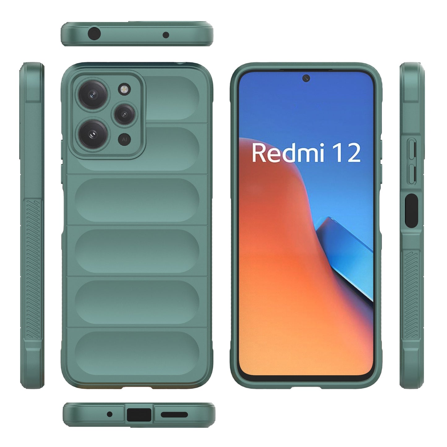 Xiaomi Redmi 12 4G Magic Shield TPU + Flannel Phone Case: Durable, Non-toxic, Easy Access, Stylish Design