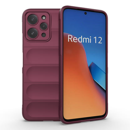 Xiaomi Redmi 12 4G Magic Shield TPU + Flannel Phone Case: Durable, Non-toxic, Easy Access, Stylish Design